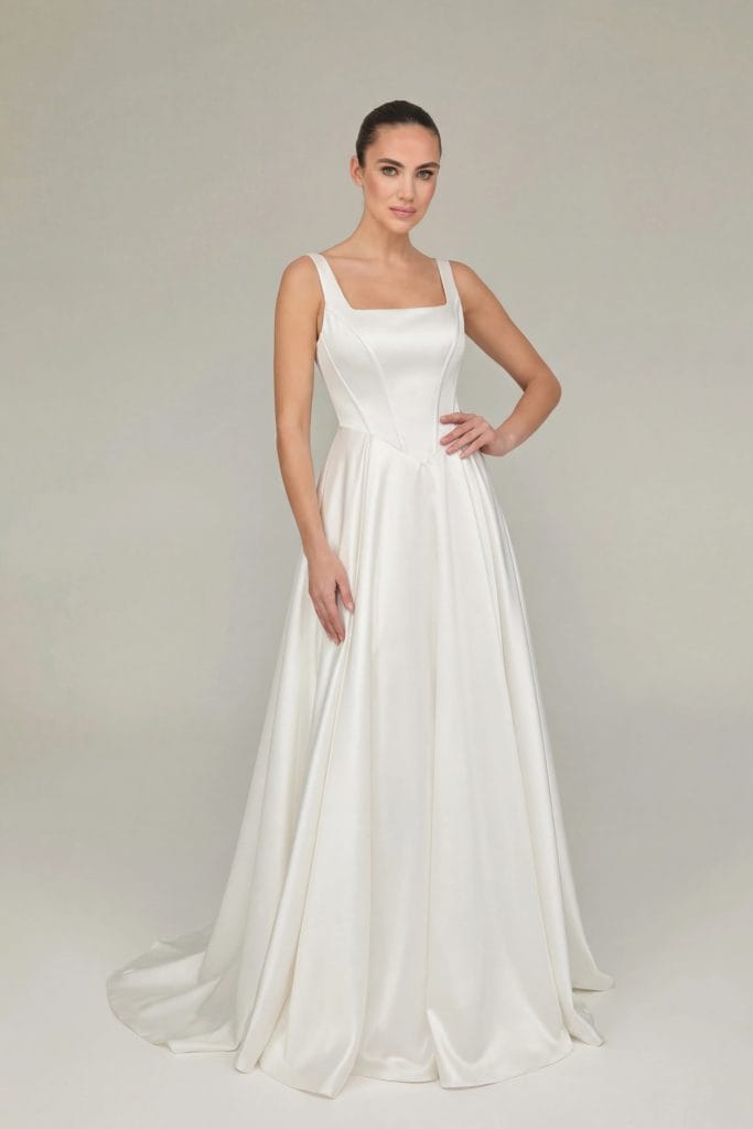 Saten Gelinlik Modelleri